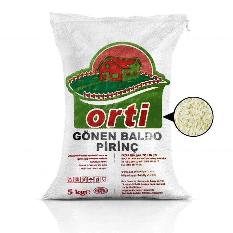 Orti Gönen Baldo Pirinç 5 Kg